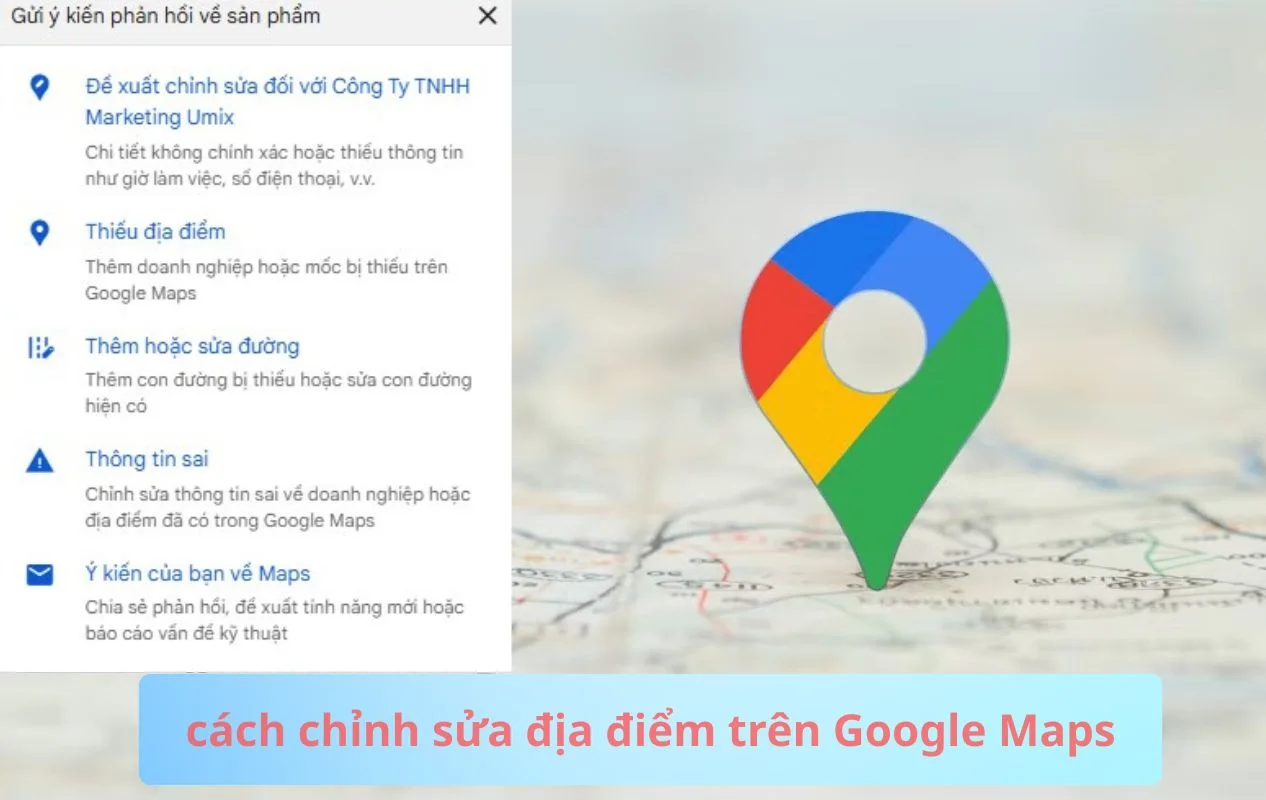Cách chỉnh sửa địa điểm trên Google Maps
