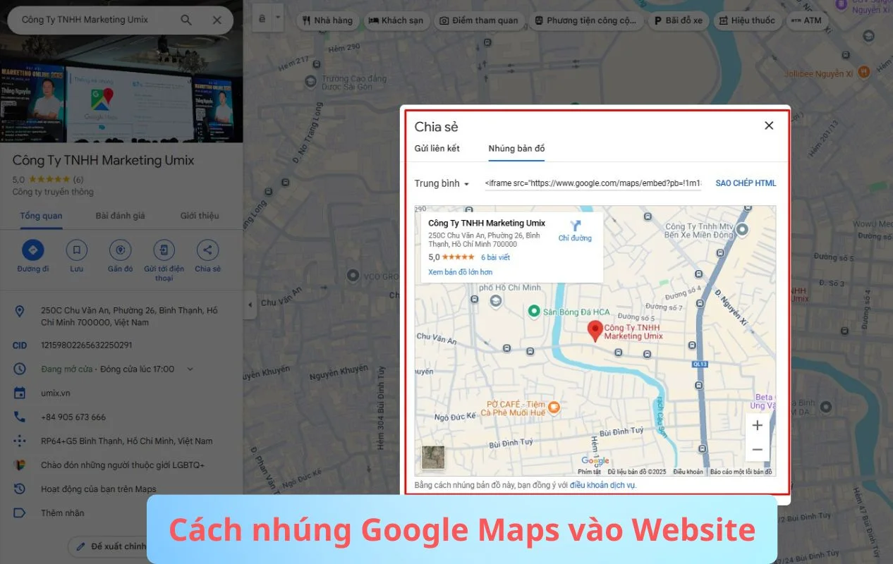 Cách Nhúng Google Maps Vào Website