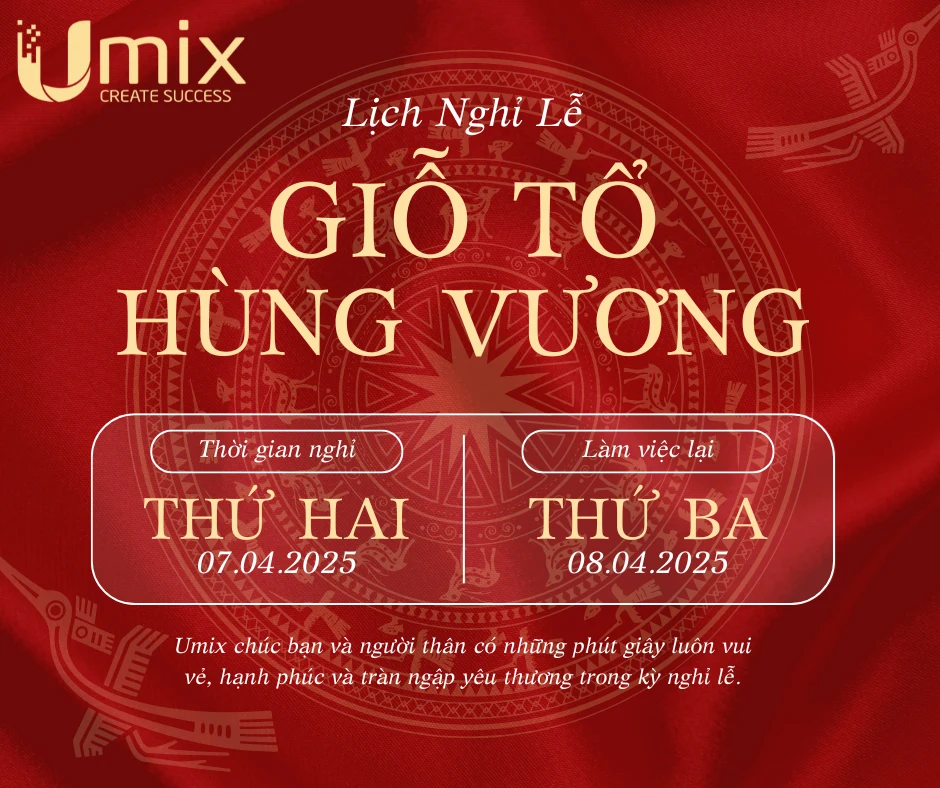 Lịch thông báo nghỉ giổ tổ Hùng Vương