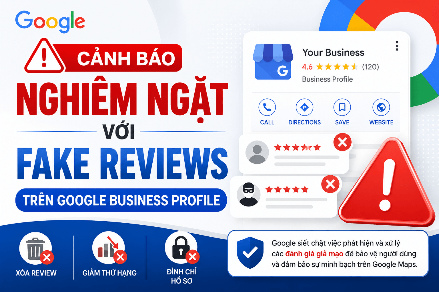 Google triển khai AI Gemini siết đánh giá giả mạo — Cảnh báo cho doanh nghiệp Việt